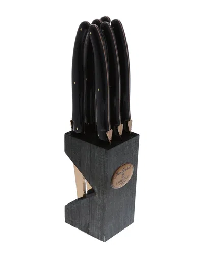 Jean Dubost Laguiole Set Of 6 Steak Knives In Block