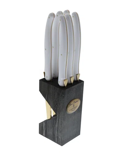Jean Dubost Laguiole Set Of 6 Steak Knives In Block