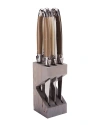Jean Dubost Laguiole Set Of 6 Steak Knives In Block