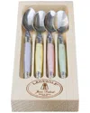 Jean Dubost Set Of 4 Dessert Spoons