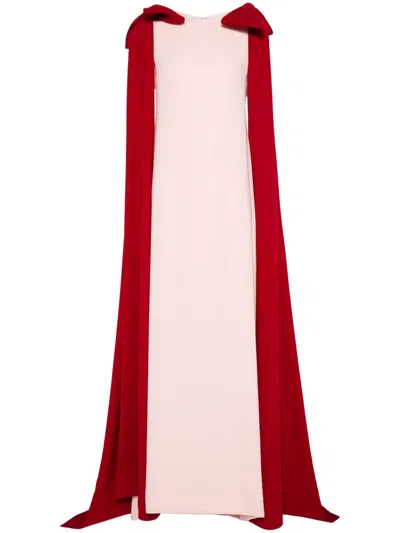 Jean Louis Sabaji Bow-detail A-line Abaya In Pink