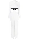 Jean Louis Sabaji Chain-detail Cut-out Maxi Dress In White