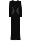 Jean Louis Sabaji Crepe Maxi Dress In Black