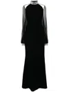 Jean Louis Sabaji Verziertes Kleid In Schwarz