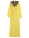 Jean Louis Sabaji Embellished Maxi Dress In Green