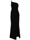 Jean Louis Sabaji Kreppkleid Mit Stickerei In Schwarz