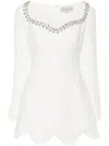 Jean Louis Sabaji Minikleid Mit Stickerei In Weiss
