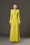 Shop Jean Louis Sabaji Long Sleeve Petal Coat Dress
