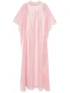 Jean Louis Sabaji Mesh Abaya In Pink