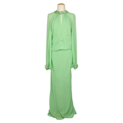 Pre-owned Jean Louis Scherrer Jean-louis Scherrer Dress In Green