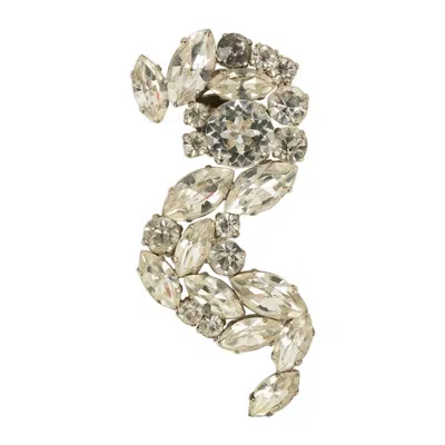 Pre-owned Jean Louis Scherrer Jean-louis Scherrer Earring Défilé In Silvery Metal In Multi