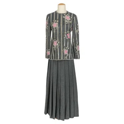 Pre-owned Jean Louis Scherrer Jean-louis Scherrer Set Circa 1978 In Gray
