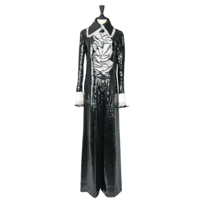 Pre-owned Jean Louis Scherrer Jzan-louis Scherrer Jumpsuit By Stephane Rolland Haute Couture Fall-winter 2005- In Black