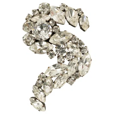 Pre-owned Jean Louis Scherrer Scherrer Earring Défilé In Silvery Metal In Multi