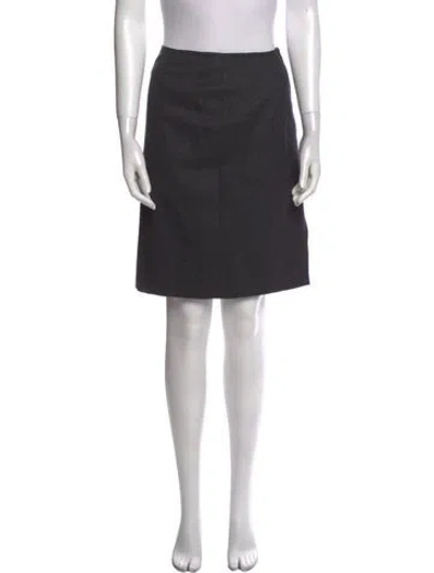 Pre-owned Jean Louis Scherrer Vintage Knee-length Skirt In Gray