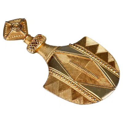 Pre-owned Jean Louis Scherrer Vintage Massive  Arabesque Bottle Pendant Necklace In Multi
