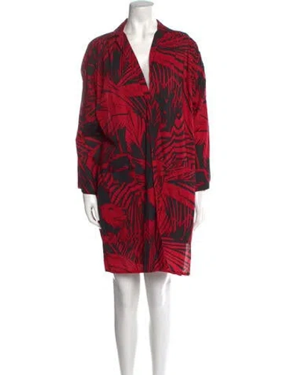 Pre-owned Jean Louis Scherrer Vintage Mini Dress In Red