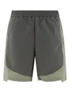Jean-luc A. Lavelle Panelled Elasticated-waist Shorts In Green