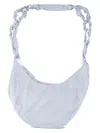 Jean-luc A.lavelle Men's "torsade" Shoulder Bag In White