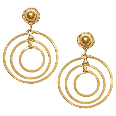 Pre-owned Jean Mahie Circle Earclips In Multiple