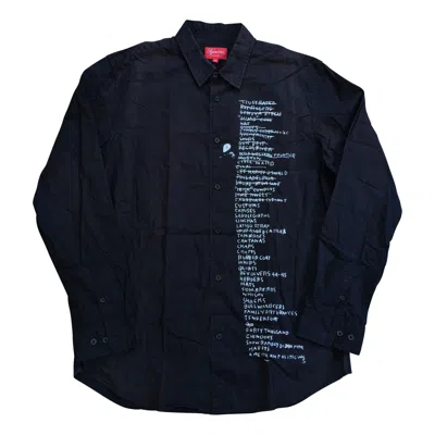 Pre-owned Jean Michel Basquiat X Supreme F/w 2013 Basquiat X Supreme Button-up Shirt Size Xl