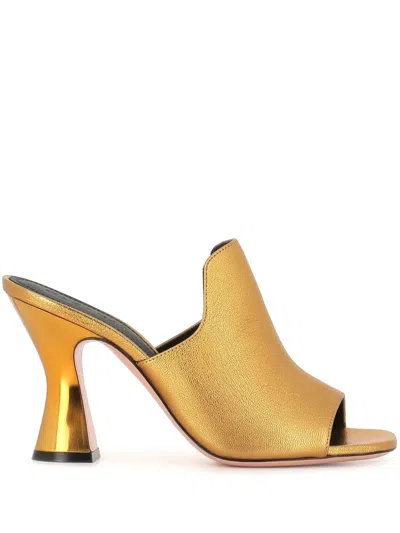 Jean-michel Cazabat 90mm Sade Mules In Gold