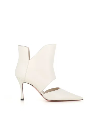 Jean-michel Cazabat Cut-out Boots In Ivory