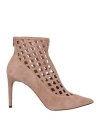 Jean-michel Cazabat Woman Ankle Boots Blush Size 6 Soft Leather In Pink