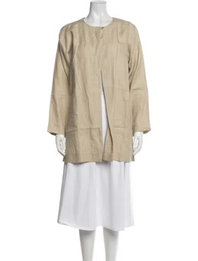 Pre-owned Jean Muir Linen Jacket In Neutral