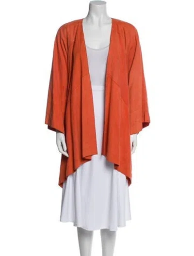 Pre-owned Jean Muir Vintage 1980's Jacket In Orange