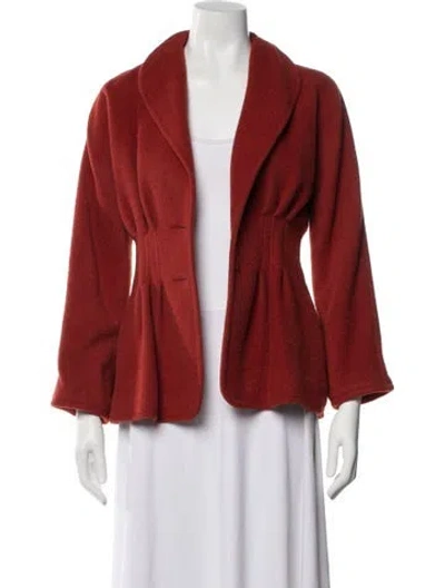 Pre-owned Jean Muir Vintage 1980's Jacket In Red