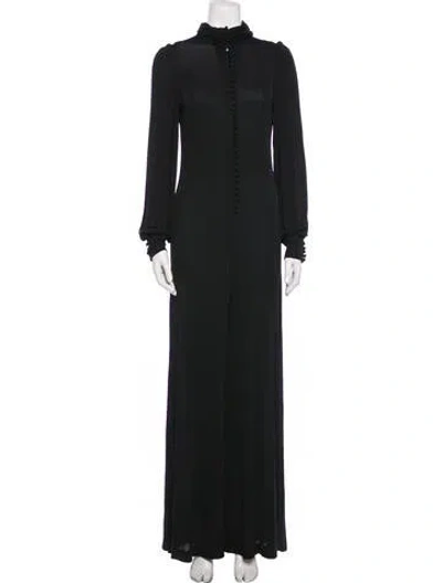 Pre-owned Jean Muir Vintage Late 1980's - Early 1990's Jumpsuit In Black
