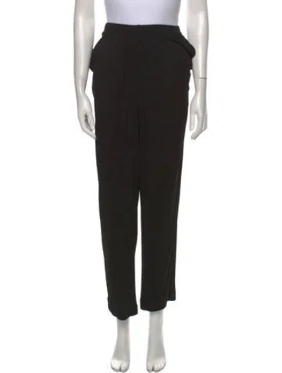 Pre-owned Jean Muir Vintage Straight Leg Pants In Black