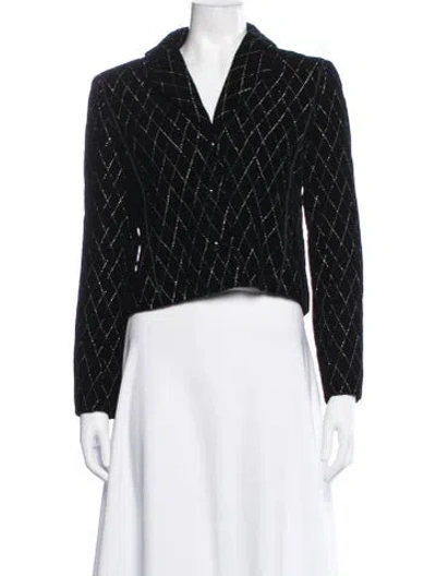Pre-owned Jean Patou Vintage Late 1970's - Early 1980's Jacket In Black