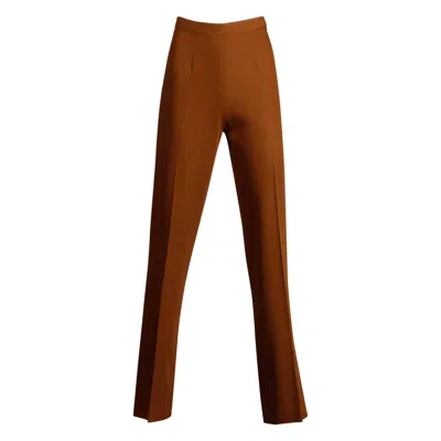 Pre-owned Jean Paul Gaultier 1990s  Femme Vintage Caramel Brown Wool Pants Or Trousers