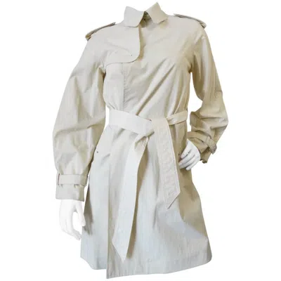 Pre-owned Jean Paul Gaultier 1990s  Mini Trench Coat In Gray
