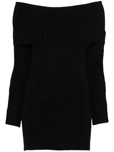 Pre-owned Jean Paul Gaultier 1990s Ribbed-knit Sweater In Black