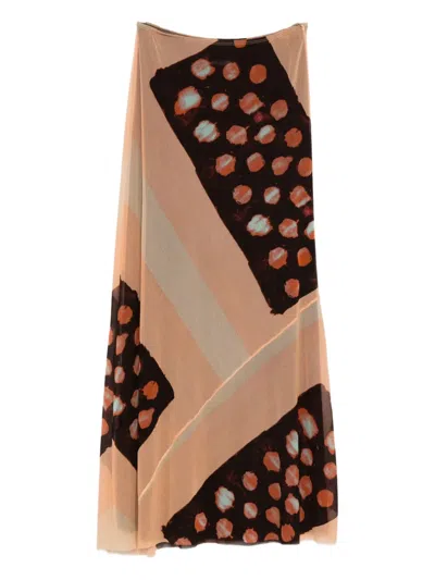 Pre-owned Jean Paul Gaultier 2000s Abstract-print Skirt