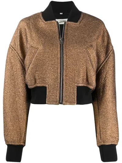 Pre-owned Jean Paul Gaultier 2000s Golden Bomber Jacket