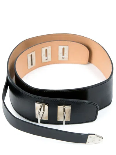 Pre-owned Jean Paul Gaultier 2000s Leather Belt In Black