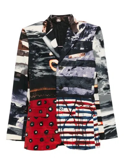 Pre-owned Jean Paul Gaultier 2000s Printed Blazer In Brown