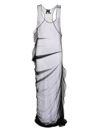 Pre-owned Jean Paul Gaultier 2000s Semi-sheer Maxi Dress