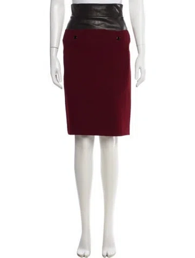 Pre-owned Jean Paul Gaultier 2010's Knee-length Skirt In Burgundy