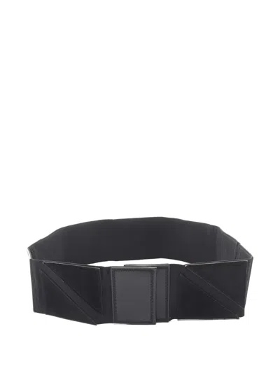 Pre-owned Jean Paul Gaultier 2010s Press-stud Panelled Belt In Black