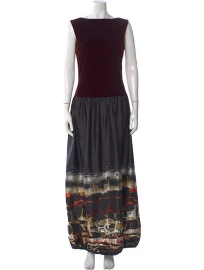 Pre-owned Jean Paul Gaultier 2012 Long Dress In Black