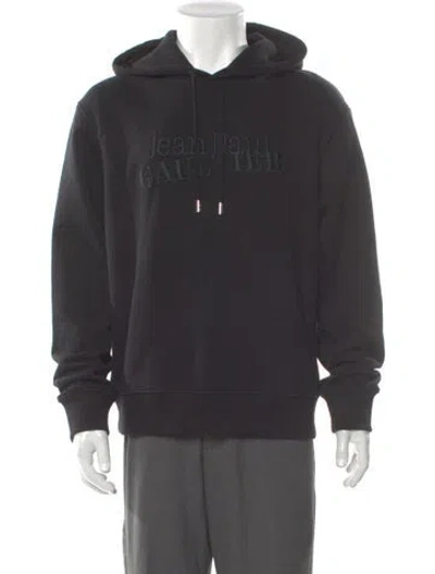 Pre-owned Jean Paul Gaultier 2021 Graphic Print Hoodie In Black