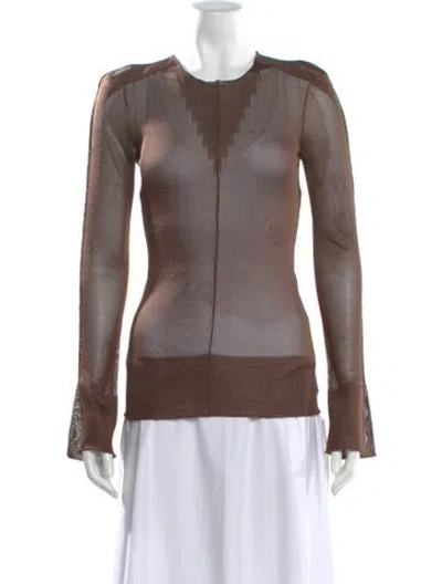 Pre-owned Jean Paul Gaultier 2022 Crew Neck Top In Brown