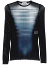 Jean Paul Gaultier Ong Sleeve Top In Blue