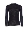 Jean Paul Gaultier Spiral-detail Long-sleeve Top