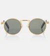Jean Paul Gaultier 56-5102 Round Sunglasses In Gold